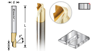 Solid Carbide Aluminum Radius Edge ZrN Coated End Mills